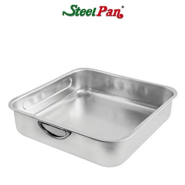Głęboka forma kwadratowa do pieczenia nierdzewna Steel Pan 32x32cm